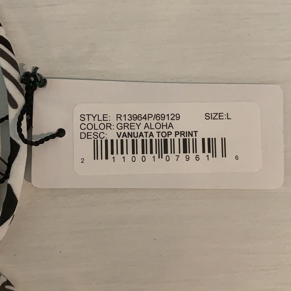 NWT‎ Rachel Pally Vanuata Print Bikini Top Size Lg - Picture 3 of 8